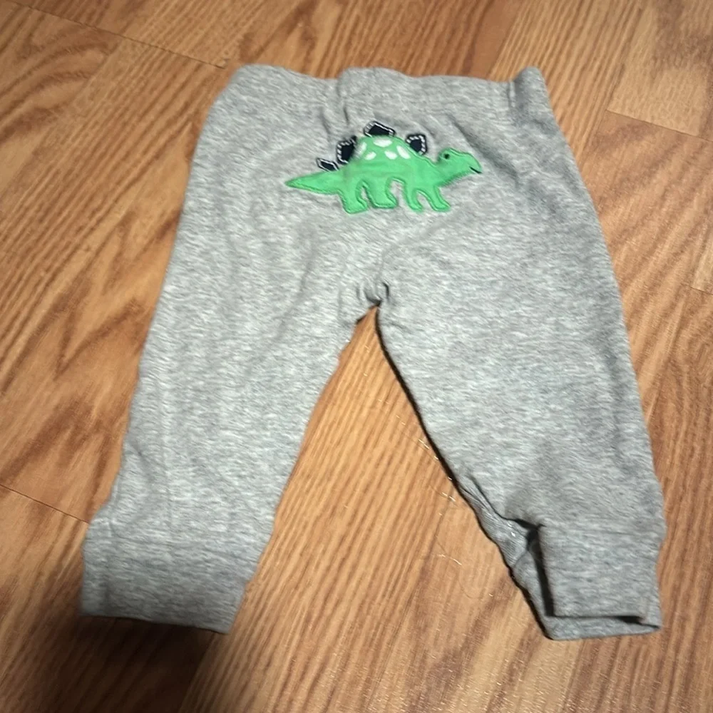 Set of 3 baby pants- jeans and gray and blue sweatpants. Cute! 3-6 months